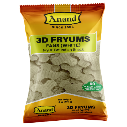 Anand 3D Fryums -  Fan White