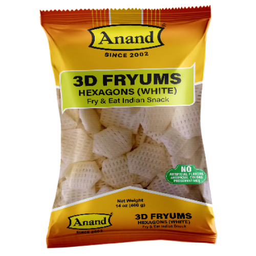 Anand 3D Fryums -  Hexagonal White