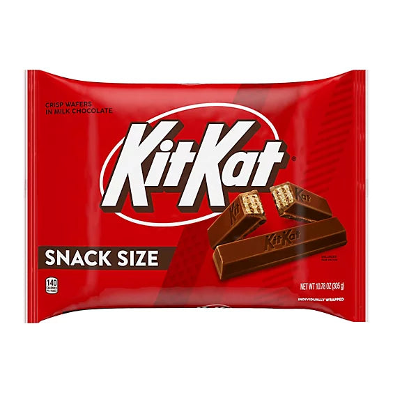 KIT KAT Milk Chocolate Wafer Snack Size Halloween Candy Bag - 10.78 Oz