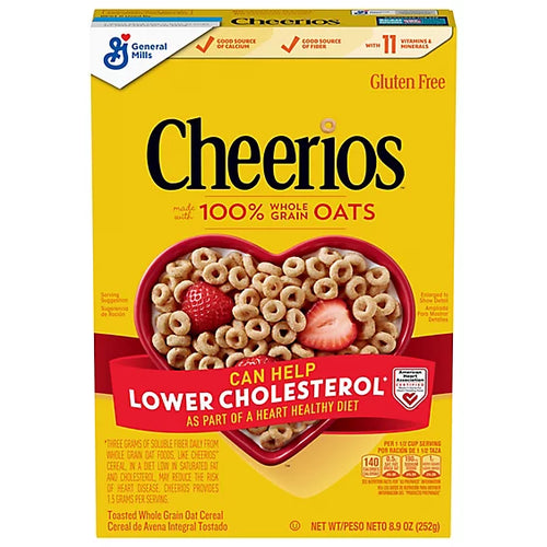 Cheerios Cereal Whole Grain Oat Toasted - 8.9 Oz