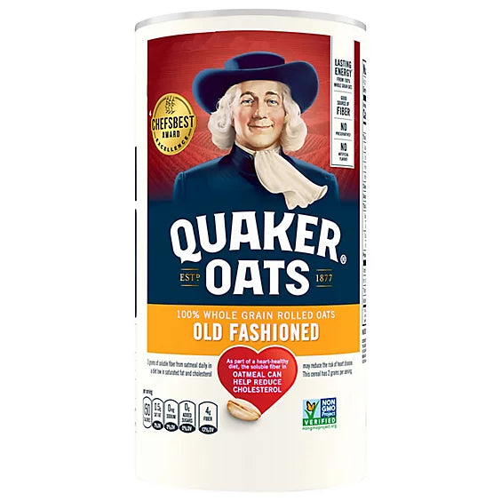 Quaker Oats 100% Whole Grain Old Fashioned - 18 Oz