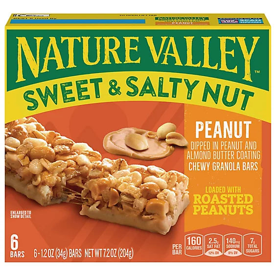 Nature Valley Granola Bars Sweet & Salty Nut Peanut - 6-1.2 Oz