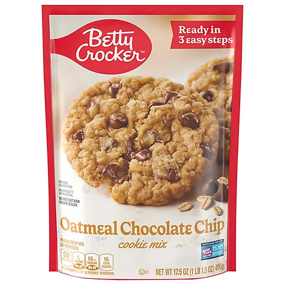 Betty Crocker Cookie Mix Oatmeal Chocolate Chip - 17.5 Oz