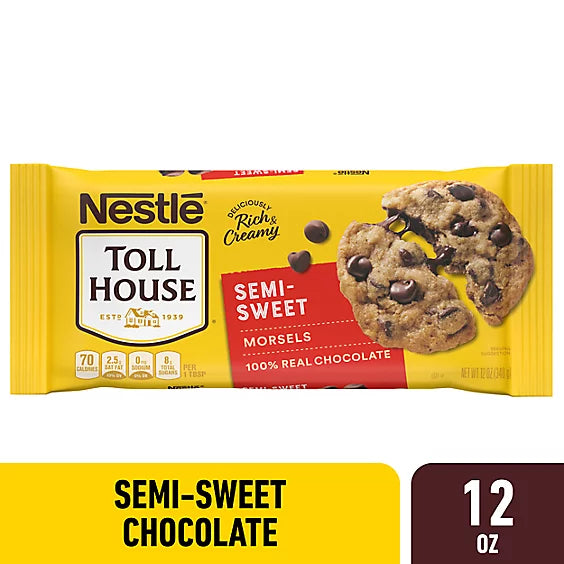 Nestle Toll House Semi Sweet Chocolate Chips - 12 Oz