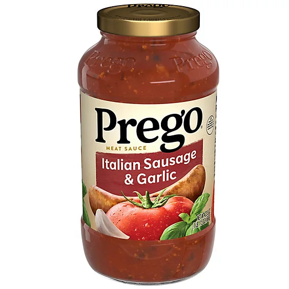Prego Italian Sausage and Garlic Meat Sauce - 23.5 Oz