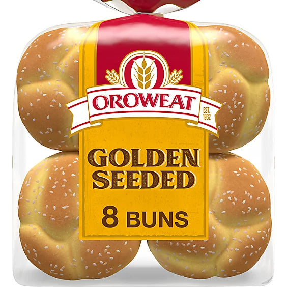 Oroweat Golden Seeded Hamburger Rolls - 21 Oz