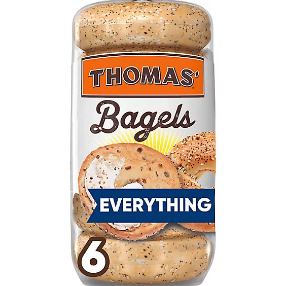 Thomas' Everything Bagels 6 Count - 20 Oz