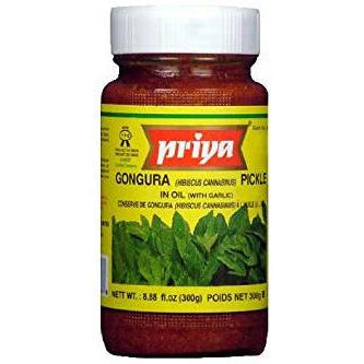 Priya Gongura Pickle With Garlic - 300g