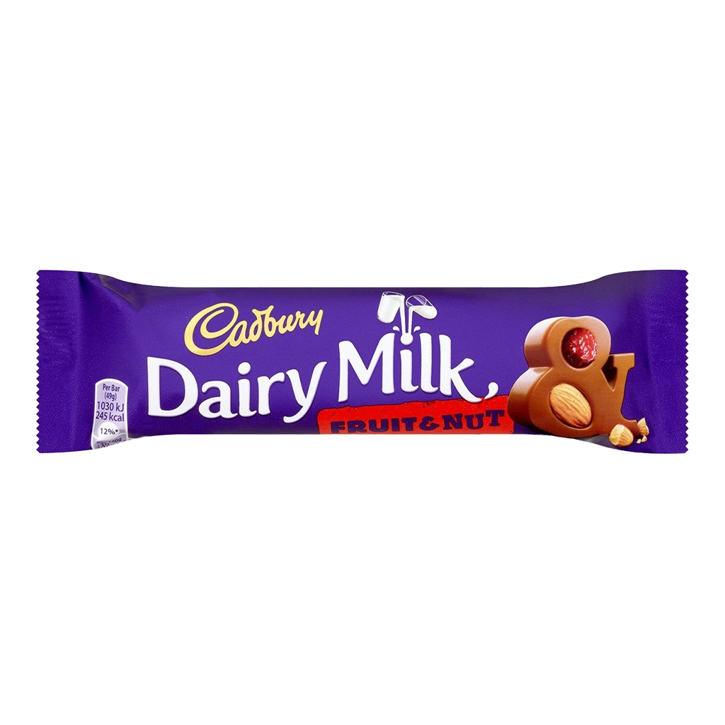 CADBURY DAIRY MILK FRUIT & NUT CHO. STD
