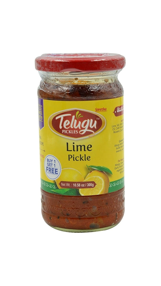 Telugu Foods Lime Pickle No Garlic - 300g