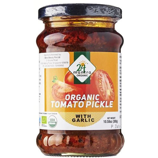 24 Mantra Organic Tomato Pickle With Garlic - 300g