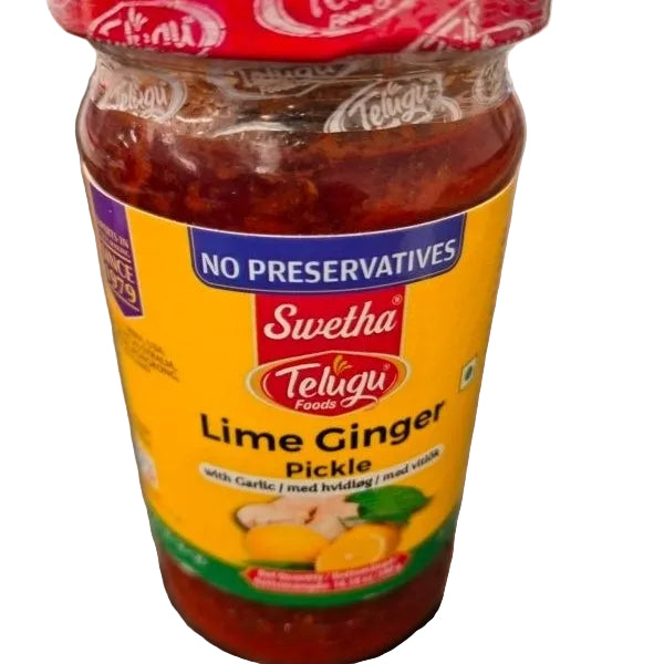 Telugu Foods Lime Ginger Pickle - 300g
