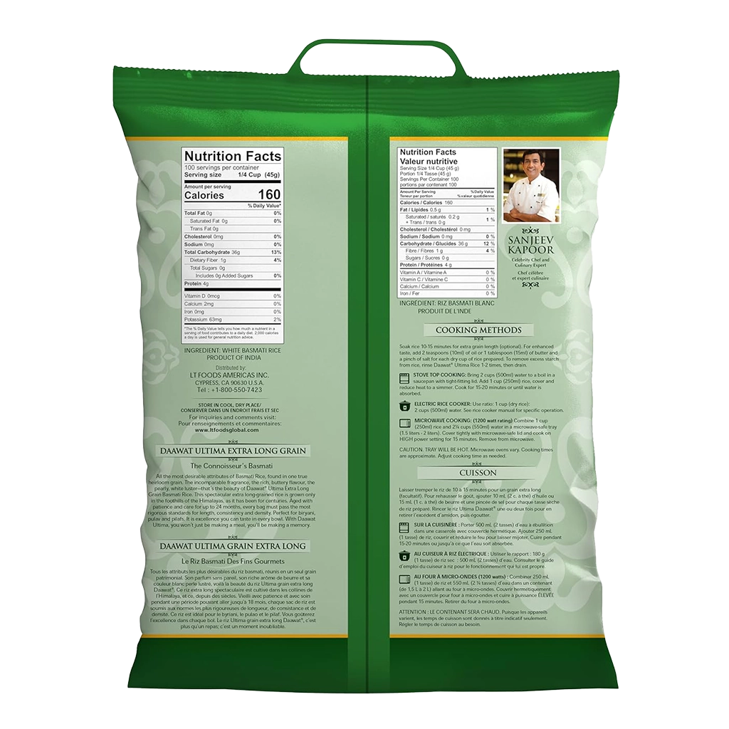 Daawat Ultima Extra Long Grain Basmati Rice