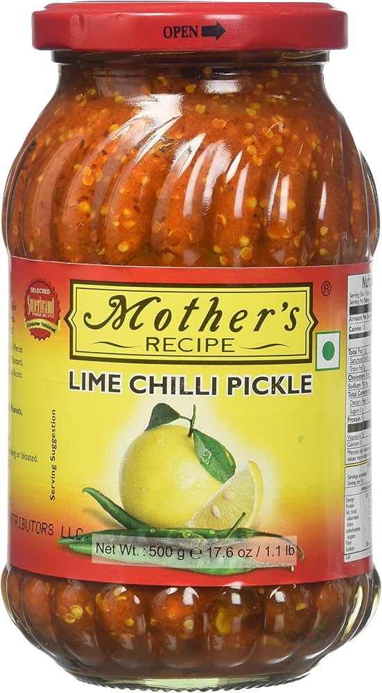 Mothers Recipe Lime Chilli Pickle - 500g