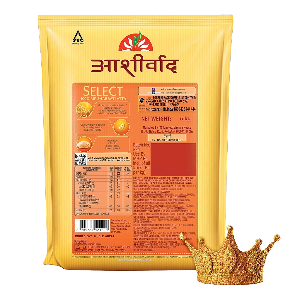 Aashirvaad Select Whole Wheat Sharbati Atta 