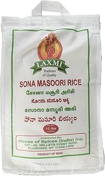 Laxmi Sona Masoori Rice 10 lb
