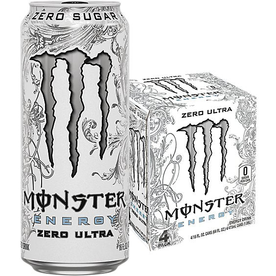 Monster Energy Zero Ultra - 4 - 16 Fl. Oz.
