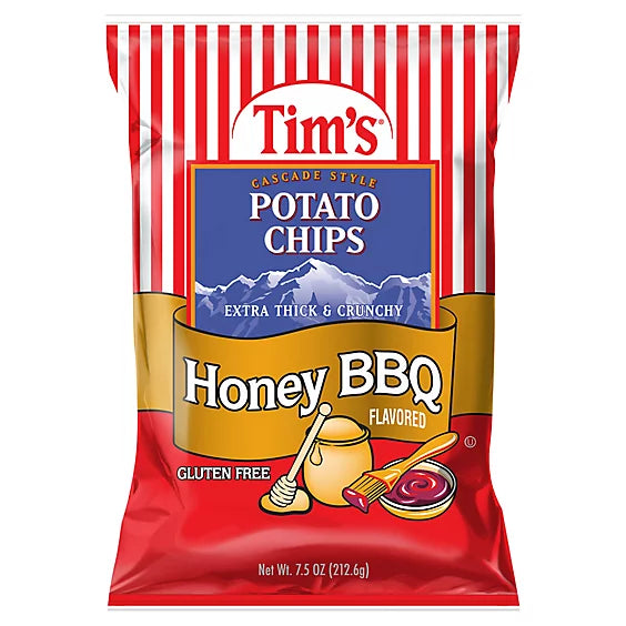 Tim's Potato Chips Honey BBQ - 7.5 Oz