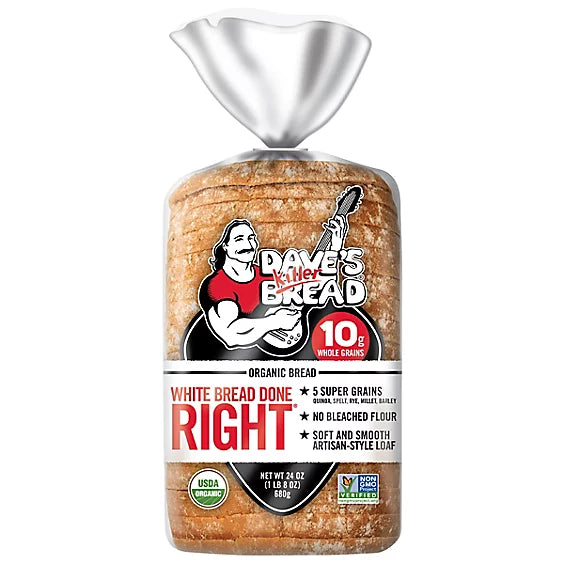 Daves Killer Bread Organic White Bread Done Right - 24 Oz