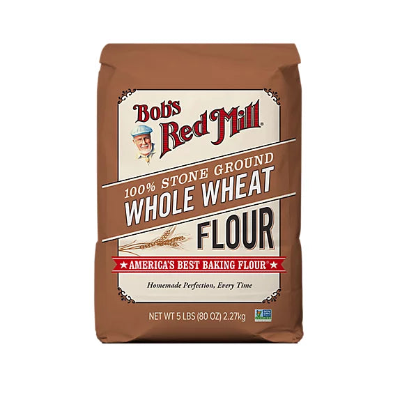 Bob's Red Mill Whole Wheat Stone Ground Flour - 5 Lb