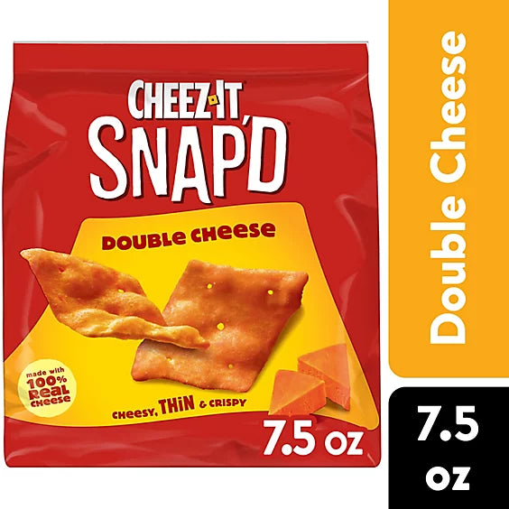 Cheez-It Snapd Cheese Cracker Chips Double Cheese Thin Crisps - 7.5 Oz
