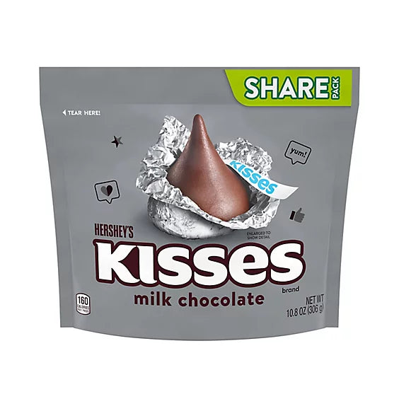 HERSHEY'S Kisses Milk Chocolate Candy Share Pack - 10.8 Oz.