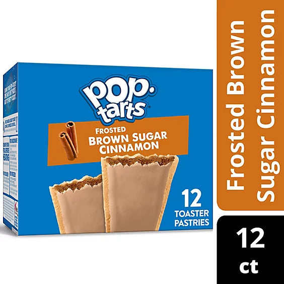 Pop-Tarts Toaster Pastries Frosted Brown Sugar Cinnamon Breakfast Foods 12 Count - 20.3 Oz