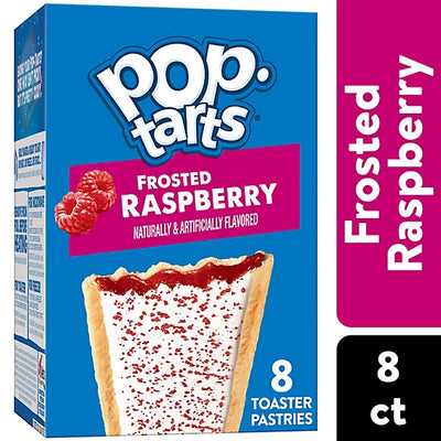 Pop-Tarts Toaster Pastries Frosted Raspberry Breakfast Foods 8 Count - 13.5 Oz