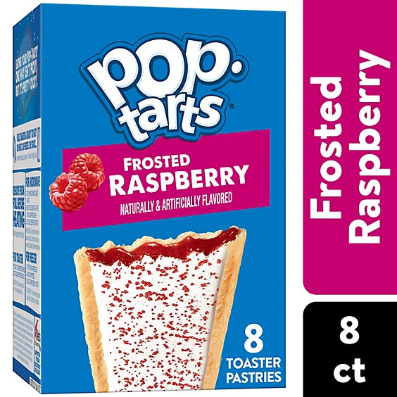 Pop-Tarts Toaster Pastries Frosted Raspberry Breakfast Foods 8 Count - 13.5 Oz