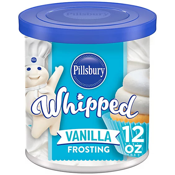 Pillsbury Fluffy Frost Vanilla Marshmallow Flavored Frosting Tub - 12 Oz