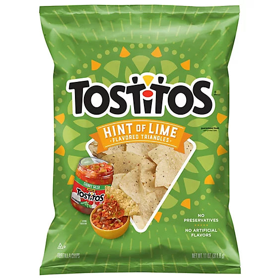 Tostitos Tortilla Chips Restaurant Style Hint Of Lime - 11 OZ