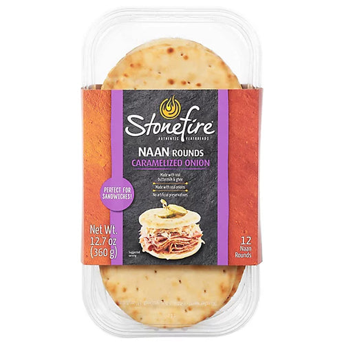 Stonefire Caramelized Onion Naan Rounds - 12.7 Oz