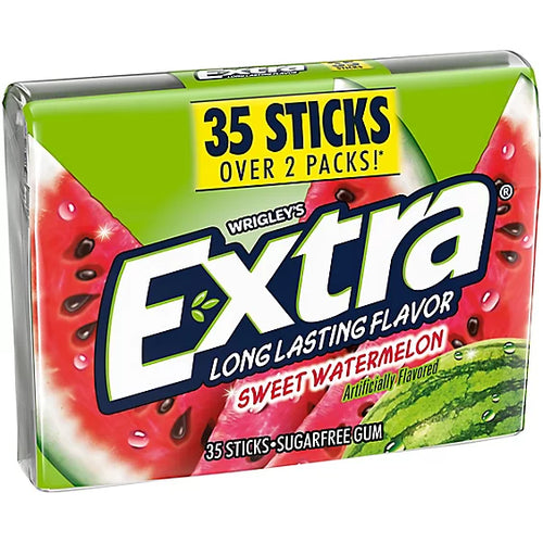 EXTRA Sweet Watermelon Sugar Free Chewing Gum Mega Pack - 35 sticks