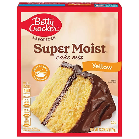 Betty Crocker Supermoist Yellow Cake Mix - 13.25 Oz