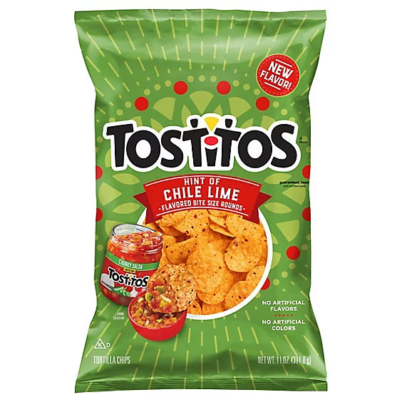 Tostitos Hint Of Chile Lime - 11 Oz