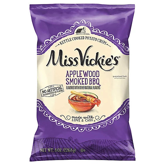 Miss Vickies Applewood Smoked Bbq - 8 Oz