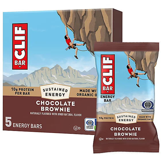 CLIF BAR Chocolate Brownie Flavor Energy Bars - 5-2.4 Oz