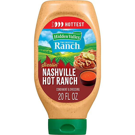 Hidden Valley Sizzlin Nashville Hot Ranch Dressing 20 Fluid Ounce - 20 FZ