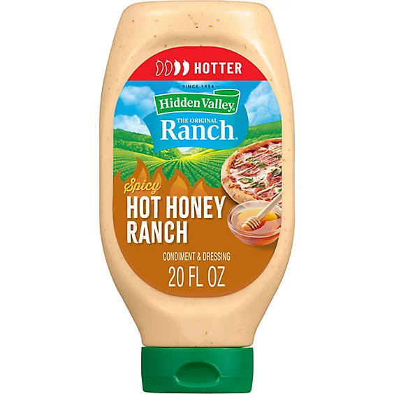 Hidden Valley Spicy Hot Honey Ranch Condiment and Dressing - 20 Fl. Oz.