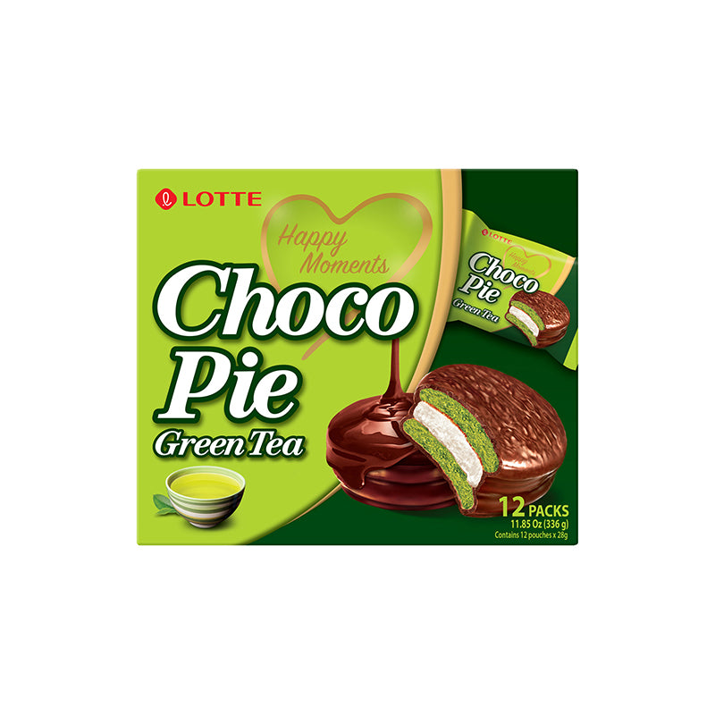 Choco Pie Green Tea | Lotte 12pk 336g