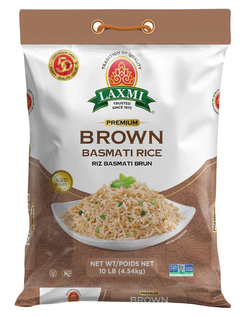 LAXMI BROWN BASMATI RICE 10 lb