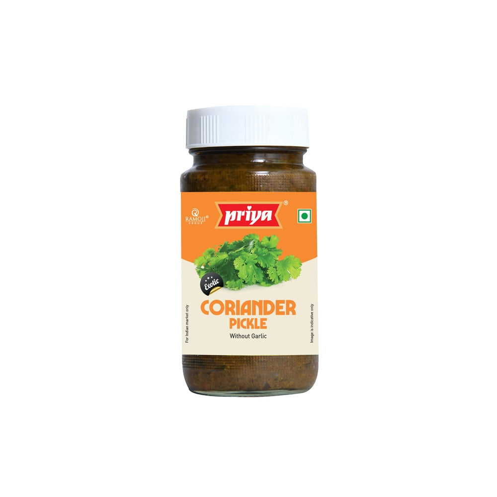 Priya Coriander Pickle Without Garlic - 300g
