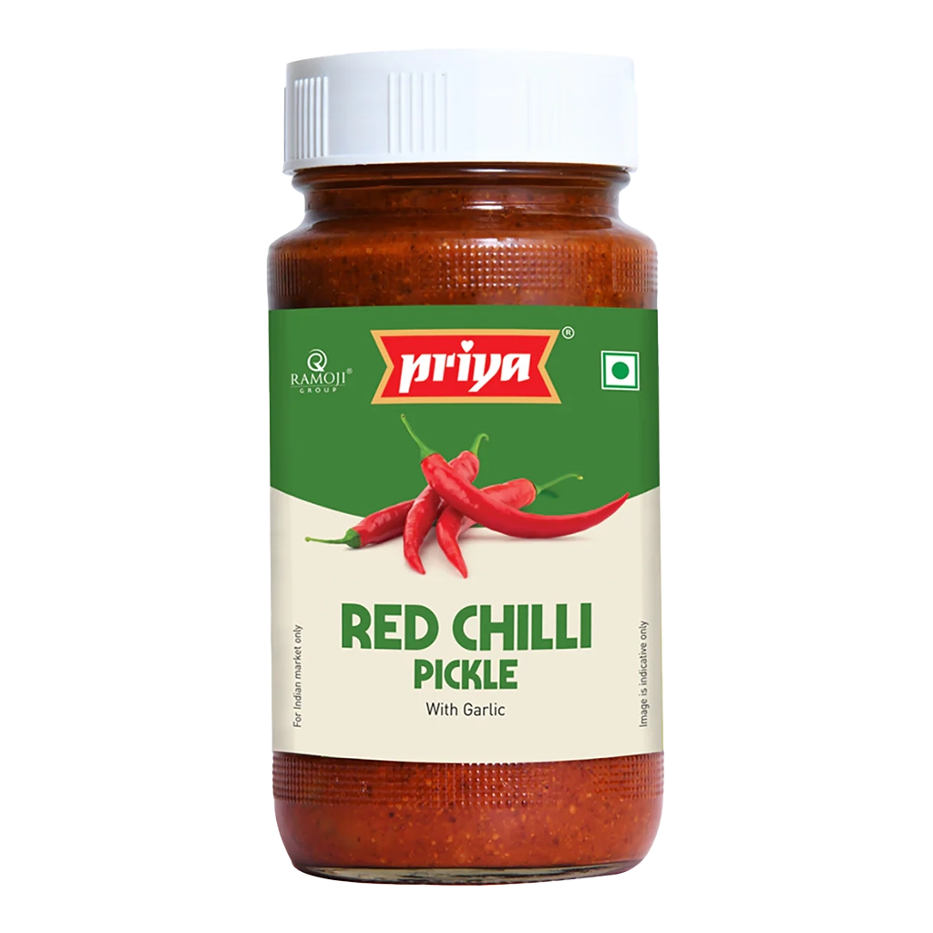 Priya Red Chilli Pickle No Garlic - 300g