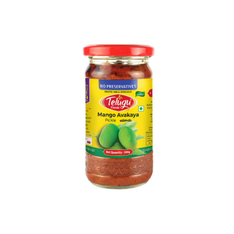 Telugu Foods Mango Pickle No Garlic - 300g