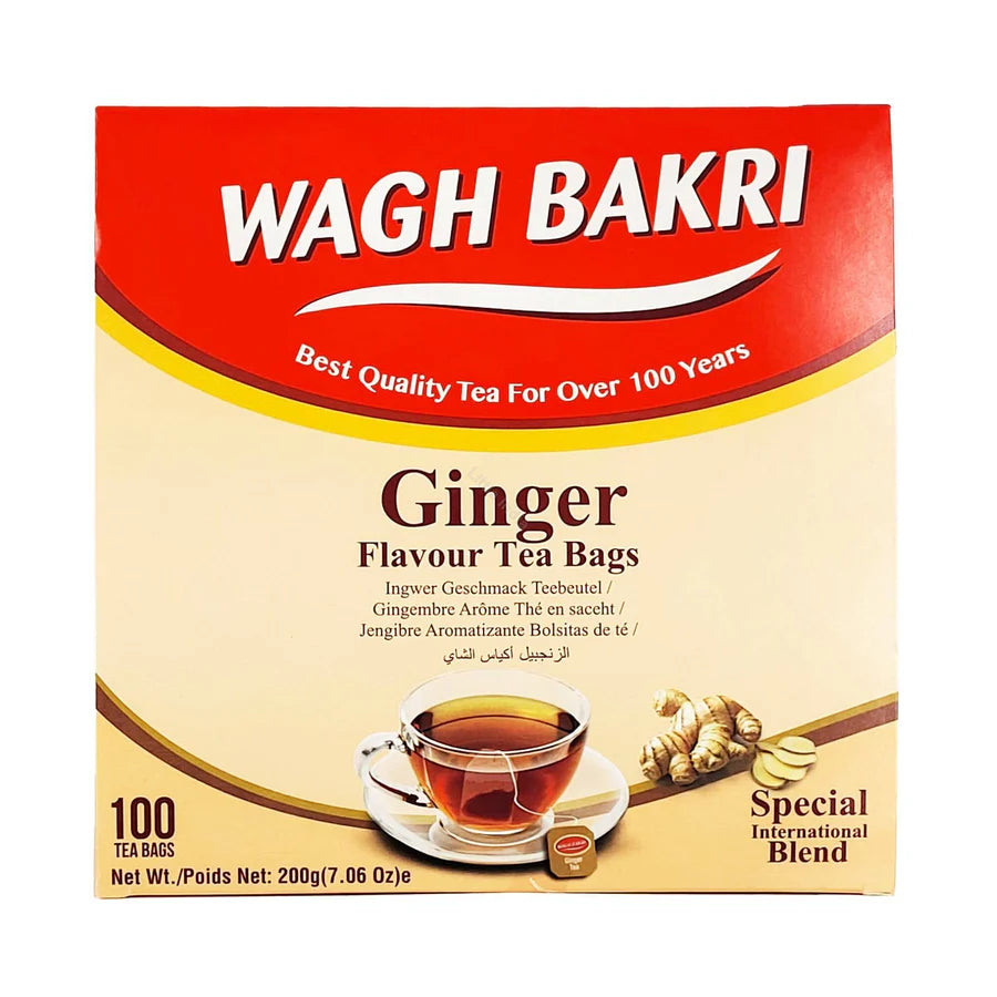 WAGH BAKRI |  Ginger Tea | 100 Bags | 200g