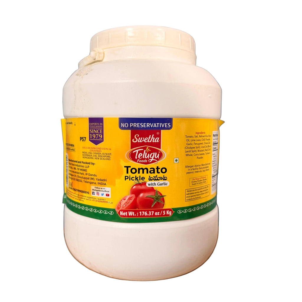 TOMATO PICKLE 5 kg  WITH GARLIC |SWETHA TF