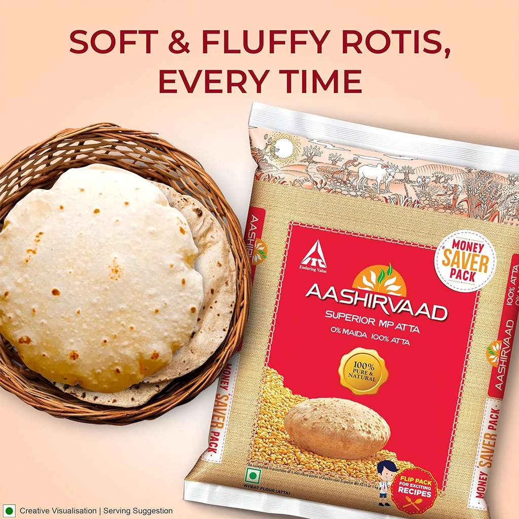 Aashirvaad Whole Wheat Flour 10 Lb
