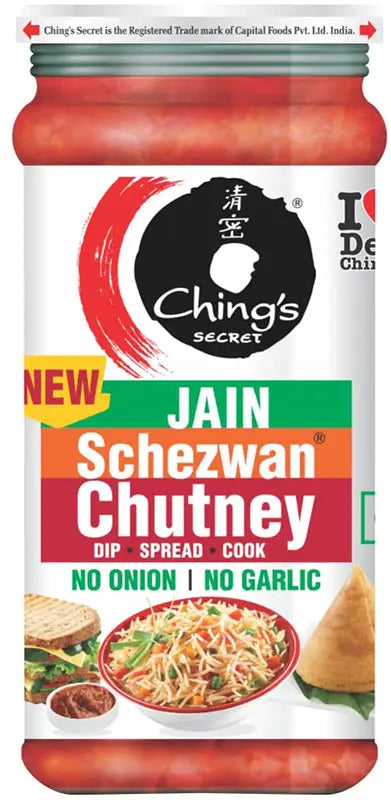 Chings Jain Schezwan Chutney No Onion & Garlic - 250g