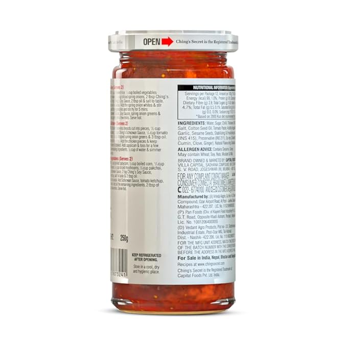 CHING'S Schezwan Cooking sauce Stir fry 250g