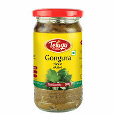 Telugu Foods Gongura Pickle No Garlic - 300g
